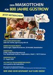 Plakat zum Maskottchenwettbewerb "800 Jahre Güstrow" JPG-Datei